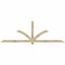 Ekena Millwork Redmond Rough Sawn Timber Gable Bracket, Douglas Fir, 108"W x 36"H x 4"D x 4"F, 8/12 Pitch GBW108X36X0404RED00RDF - alternate 1